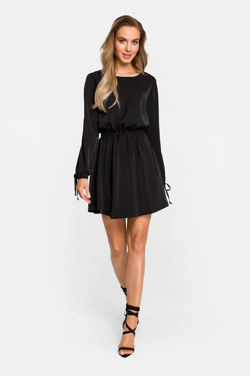 Silk Drawstring Dress